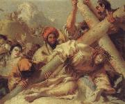 Giandomenico Tiepolo Christ Falls on the Road to Calvary oil painting reproduction
